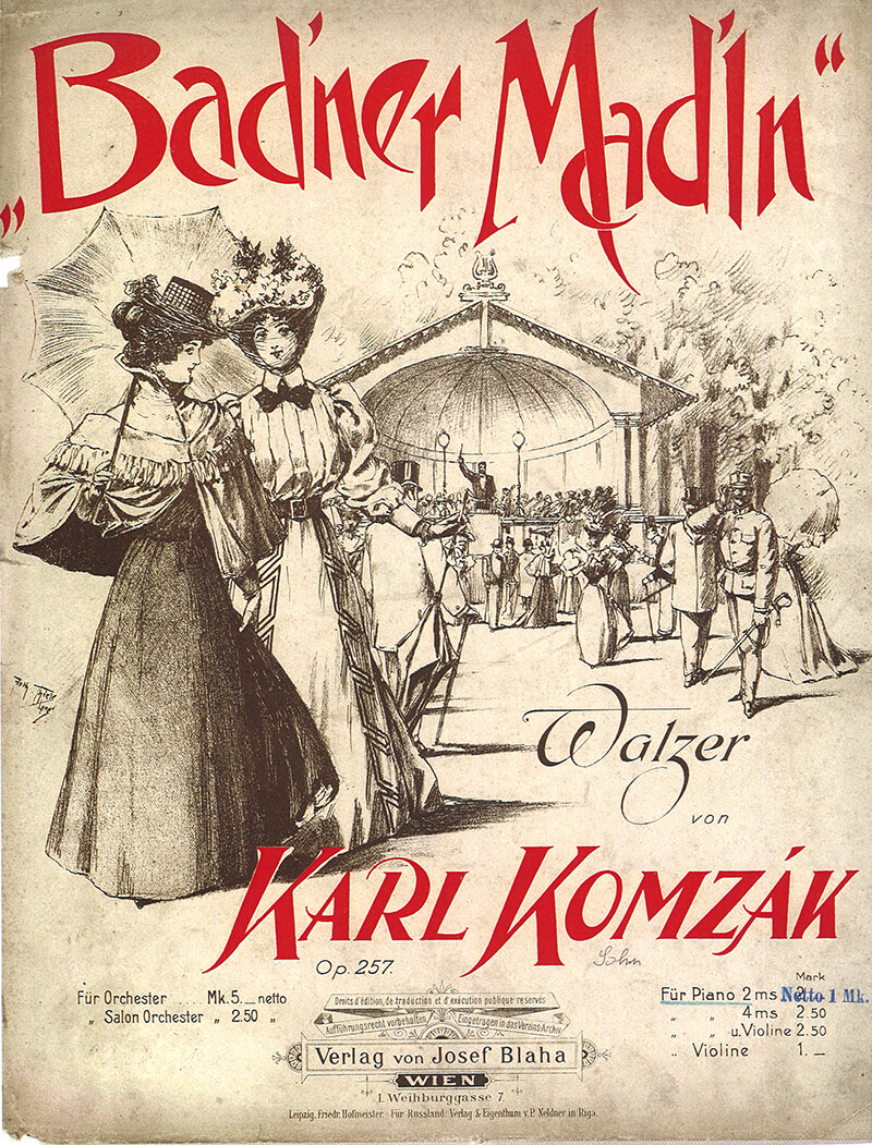Cover Walzerpartitur von Karl Komzak
