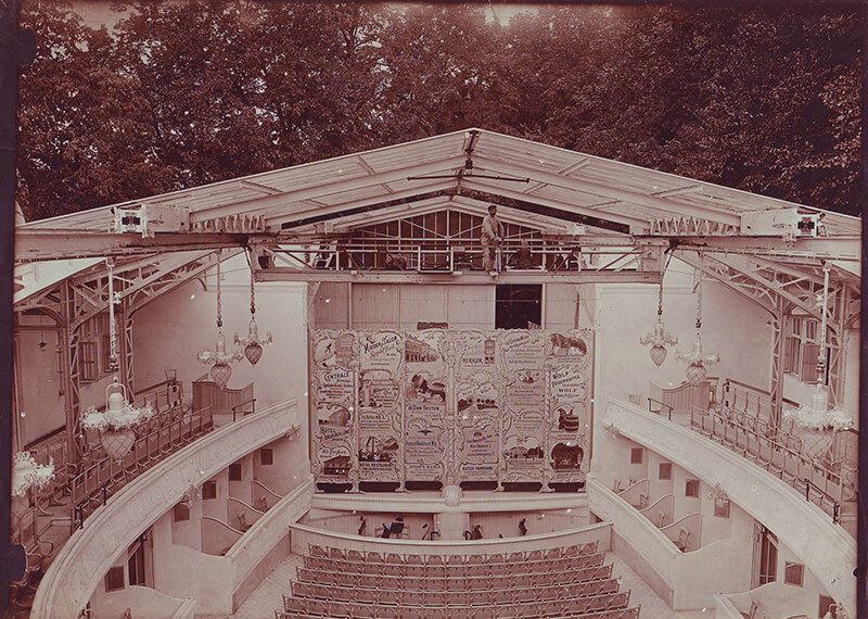 Öffenbares Dach Sommerarena 1906